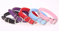 PU leather dog collar belt type with adjustable buckle