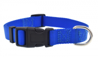 Nylon safety plastic buckle dog collar double weaving tightly hold