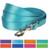 Petshouse Blueberry Pet Classic Solid Color Dog Leash, 7 Colors, Matching Collar & Harness Available Separately