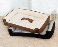 Petshouse Short plush/PP cotton/Anti-slip point plastic sheeting dog bed with different size and different material