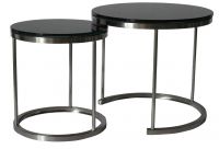 tempered glass top coffee table, side table with stainless steel foot