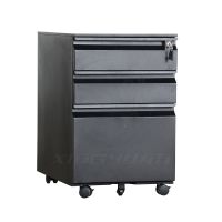 Portable 3 Drawer Mobile Cabinet / Mobile Pedestal / Steel Storage Cabinet