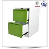 Mini style portable detachable 2 drawer steel filing cabinet