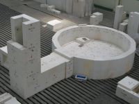 fused cast AZS block refractory to electrical glass furnace