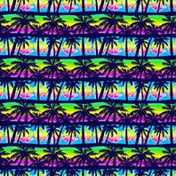 Palm Tree Design Cotton and Rayon