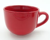 22oz, 26oz Red Mug Stoneare Mug Ceramic Cup Promotion Soup Mug