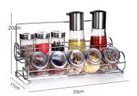 100ml, 300ml, 250ml, New Design Kitchenware Sets Glass Jar Bottle Shaker with Rack