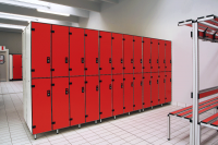 Fireproof ready made hpl gym locker cabinets