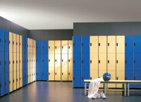 Waterproof hpl compact laminate key locker for fitness spa center