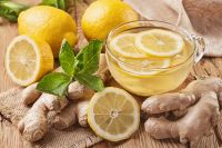 Ginger and lime tea