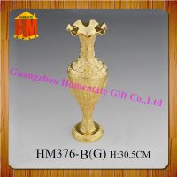 Home decoration antique metal vase