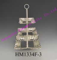 3 layers metal fruit tray for decoration