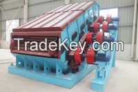 Dual frequency Linear vibrating screen for mining ore