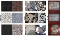 granite, basalt, slate, gypsum board