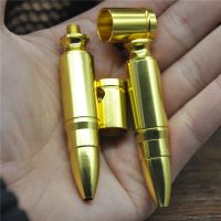 Metal pipe factory wholesale fashion creative pipe, free style portable two bullet cigarette holder, pipe