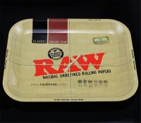 Manufacturer wholesale diameter 30.5cm RAW cigarette tray, tin storage tray, cigarette tray
