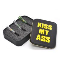 Factory sells glass cigarette holder, multi character pattern glass cigarette holder box