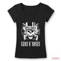 WOMEN U NECK SHORT-SLEEVE PRINTED T-SHIRT