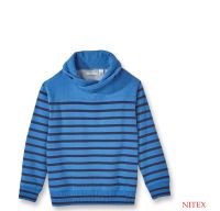 MEN'S LONG SLEEVE STRIPED SHAWL NECK SWEATSHIRT