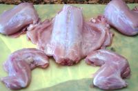 Frozen Skinless and Bone-In Rabbit Hind Leg