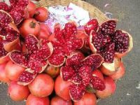 fresh pomegranates