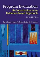 Program Evaluation - An Introduction to an Evidence Based - Approac