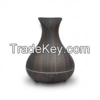 400ml Wood Ultrasonic Oil Diffuser with colorful LED lights