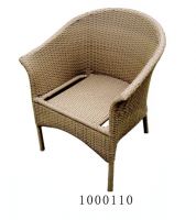 alu. frame resin wicker sofa chair
