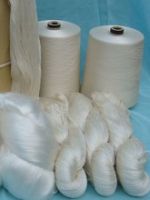 white, natural, undyed sari silk chiffon yarns suitable for dyers, artisans, yarn and fiber stores, white sari silk ribbon