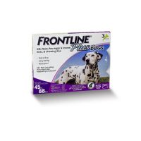 Merial Frontline Plus Flea and Tick Control for 45 to 88-Pound Dogs and Puppies, 3-Doses