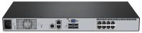 8-Port Rackmount KVM Over IP Switch with CAC & Local or Remote Access