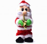 Hot Selling Electric Twerk Santa Claus Toy Xmas Music Singing Dancing Wiggle Hip Doll Christmas Home Decoration Kids Gifts