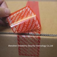 custom printed tamper proof security tape