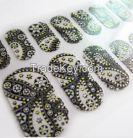 Christmas heart shape 3D nail art sticker nail art decals