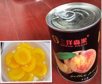 organic canned yellow peach sliced