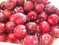 frozen fresh red cherry