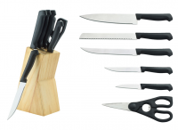 7piece plastic handle kitchen  knife set