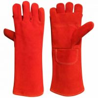 HEAVY DUTY LEATHER PALM WELDING GLOVE INDUSTRIAL LEATHER HAND