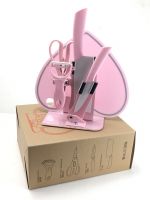 Pink heart shape ceramic knife set as wedding gifts