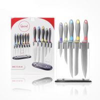 Premium stainless steel knife 5pcs set with stand