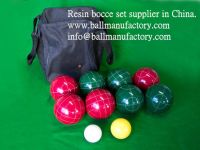 supply 8 ball England lawn bowl garden ball resin bocce set