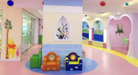 Soft and cartoon patterns PVC flooring for kids room