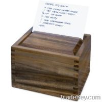 Sell wood recipe box