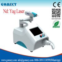 Cheap 532 1064nm nd yag laser tattoo removal/black doll for deep skin cleaning machine