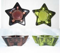 Sell Glass Candle Holder--Star Shape