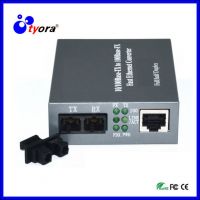 1 piece 10/100/1000Mbps Media Converter   single mode dual fiber   sc port