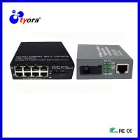 1 Pair  10/100Mbps  Fiber Optic Media Converter 1 CHSC 8 CHRJ45 Converter 1 CHSC 1 CHRJ45 Fiber Optic Transceiver single mode single  fiber   sc port