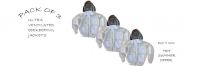 Three Layer/ Mesh beekeeping Ultra ventilated Jacket with Fencing Veil now in pack of 3