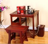 solid wood tea table and chairs set for living room