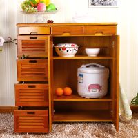 Factory supply solid wood storage cabinet with drawer